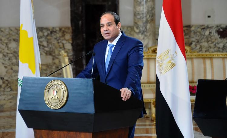 Løsning. Abdel Fattah al-Sisi tilbyder at sende egyptiske soldater til en fredsbevarende styrke i en palæstinensisk stat. 