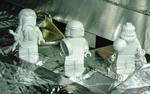RUMFÆRD. Lego-figurerne fra Juno-sonden forestiller videnskabsmanden Galileo Galilei og den romerske gud Jupiter med hans viv, Juno. 
