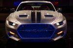 Kølergrillen på Fiskers Mustang-fortolkning er mere markant end den originale. Foto: Galpin 