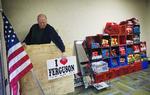 Andy Fletcher fra den frivillige organisation "I Love Ferguson", der hjælper de lokale forretninger, der blev raseret efter drabet på Michael Brown. 