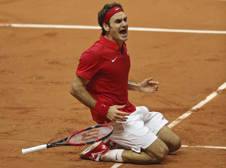 Federer. Den schweiziske legende vandt søndag Davis Cup-turneringen for første gang. 