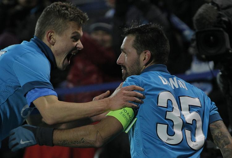 SEJRSMÅL. Efter 80 minutter scorede Danny målet, der holder liv i Zenits muligheder. 