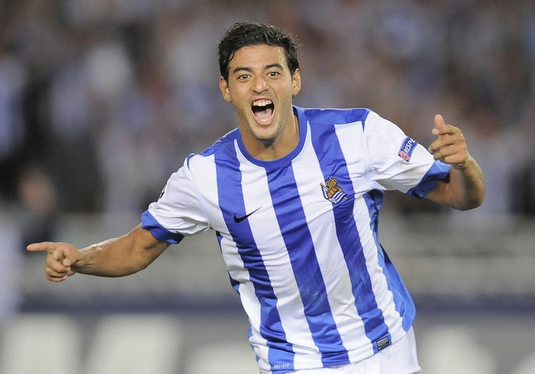 Hattrick. Carlos Vela var i hopla mod Elche. 