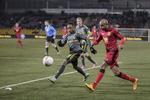 MÅLSCORER. Efter 6 minutter scorede Joshua John et mål, der helt pillede glansen af Brøndby. 