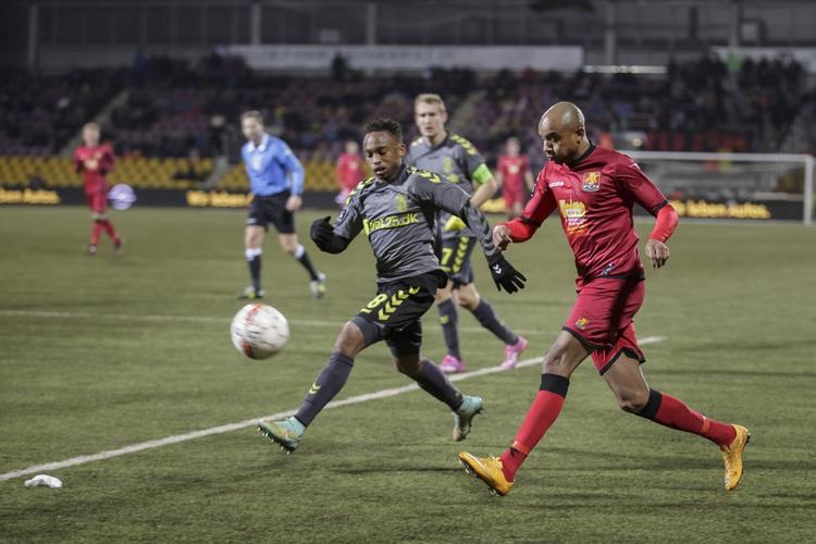 MÅLSCORER. Efter 6 minutter scorede Joshua John et mål, der helt pillede glansen af Brøndby. 