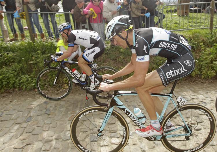 Flandern. Stijn Vandenbergh blev bedst placerede Omega Pharma-Quick Step-rytter i den belgiske udfordring i april. Han sluttede som nummer fire, da Fabian Cancellara vandt. 
