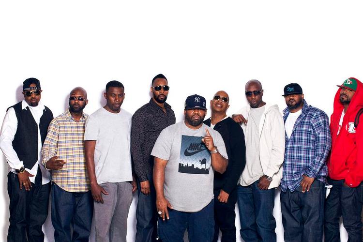 Fra venstre: Cappadonna, Masta Killa, GZA, RZA, Raekwon, U-God, Inspectah Deck, Ghostface Killah og Method Man. 
