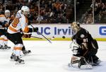 Comeback. Frederik Andersen (th) rejste sig i straffeslagskonkurrencen. 