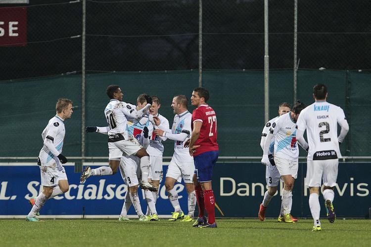 0-1. Indtil 10 minutter før tid var Hobro på kurs med en sejr i Slagelse. 
