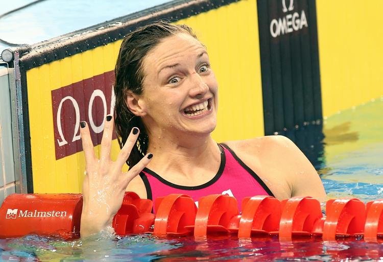 SVØMMEMONSTER. Med 4 guld-, 3 sølv- og 1 bronzemedalje blev Katinka Hosszu VM-stævnets mest vindende. 