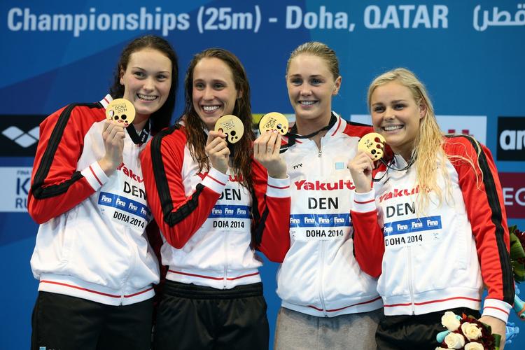 GULDVINDER. Den danske medleyholdkap har været en medaljesluger de seneste år. I Doha vandt Mie Ø. Nielsen, Rikke Møller Pedersen, Jeanette Ottesen og Pernille Blume to gange guld, og dermed er Jeanette Ottesen oppe på 12 medaljer i holdkapløb, hvor af de 10 er af guld.Pernille Blume har viundet 12 internationale medaljer - alle i holdkapløb. 
