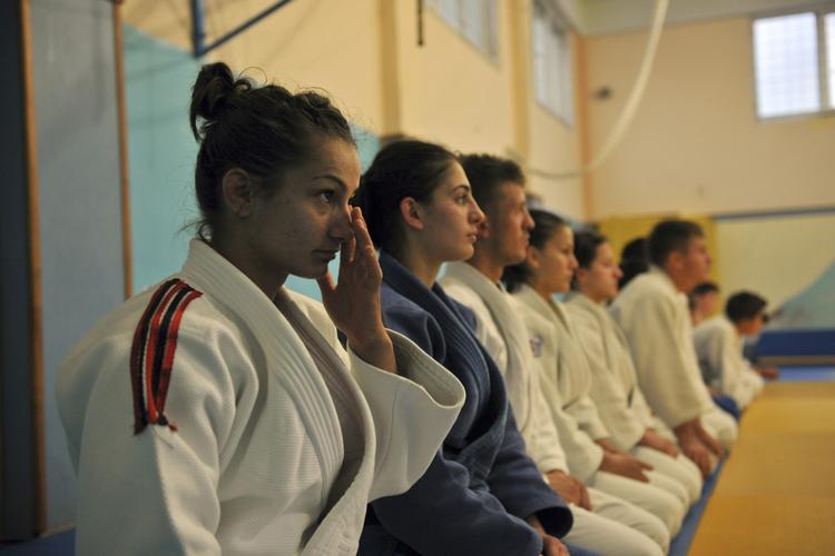 OL-klar. Majlinda Kelmendi (tv) kan gå på jagt efter OL-medaljer for Kosova. 