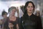 Slået. Katniss er blevet væltet af pinden, og en ny film indtager denne uge førstepladsen. 