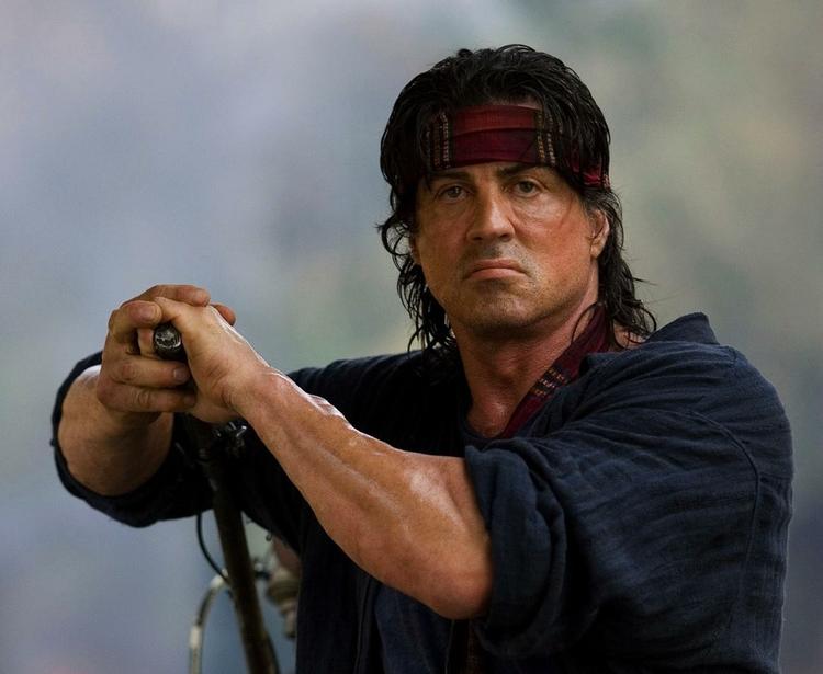 Rambo. Frank Martinsen har været livvagt for Anders Fogh, rockerbetjent og med i politiets stormtropper. Her Sylvester Stallone i Rambo. 