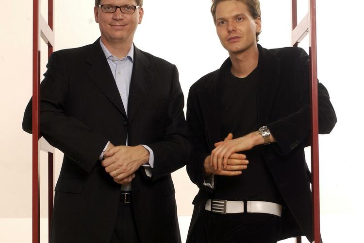 Niklas Zennström og Janus Friis fra Skype