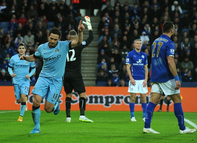 1-0. Frank Lampard scorer kampens enlige mål mod Leicester. 