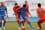 0-0. Lionel Messi (midt) og Barcelona skuffede mod Getafe. 