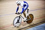 CYKLING. Casper Folsach vandt for anden gang i dag en guldmedalje ved DM i banecykling. 