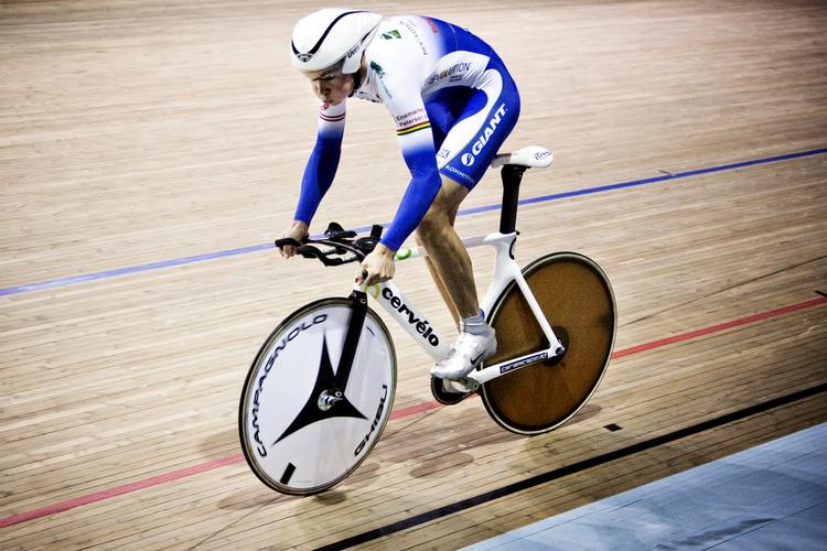 CYKLING. Casper Folsach vandt for anden gang i dag en guldmedalje ved DM i banecykling. 