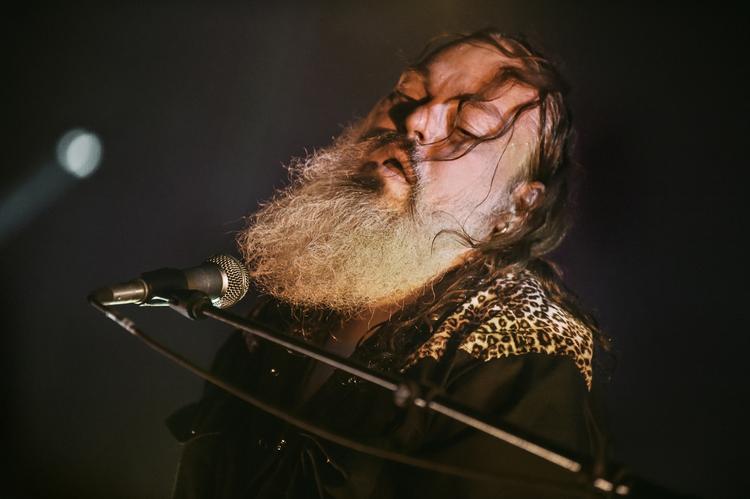 Live. Her ses Lorenzo 'Guf' Woodrose i aktion på Roskilde Festival 2014. 