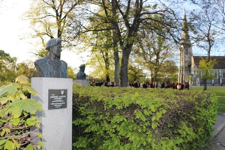Kunst. Det er her i Churchill-parken i København, at det nye Frihedsmuseum skal opføres. Billedet er fra 4. maj. 