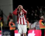 NEDTUR. I 2008 brændte Thomas Augustinussen i straffesparkskonkurrencen, da AaB tabte til Manchester City. 