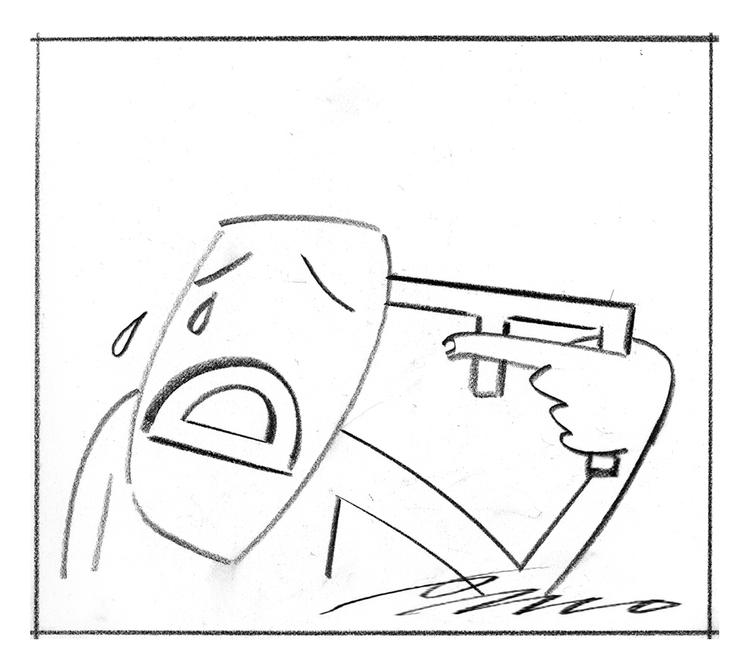 Tegning. Per Marquard Otzen 