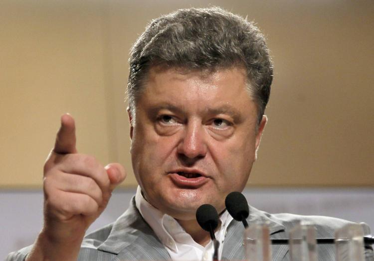 Medlemsskab: Præsident Petro Porosjenko har allerede bebudet, at han vil søge om Nato-medlemskab og henvist til den fare, som Rusland udgør for Ukraine. (arkiv) 
