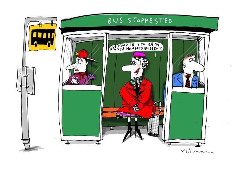 Tegning. Jørn Villumsen 