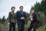 Film. James Franco og Seth Rogen - der her ses med Diana Bang - har skabt lidt af et postyr med filmen 'The Interview'. 