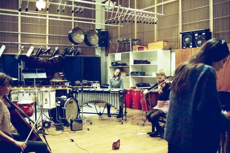 Kollektiv. We like We består af violinisten Katrine Grarup Elbo, cellisten Josefine Opsahl, Sara Rosendal på slagtøj og sangeren Katinka Fogh Vindelev. 