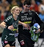 SKADET. For nøjagtig et år siden blev Rikke Skov skadet i forbindelse med pokalfinalen, men siden sit comeback har den 34-årige imponeret så meget, at Viborg har forlænget hendes kontrakt. 