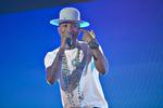 Superstjerne. Vi har ikke billeder fra lørdagens koncert i Sverige, men sådan så Pharrell Williams ud, da han fredag gæstede Forum. 