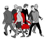 Ledelse. Hvordan er strukturen, og hvem laver hvad? Der er brug for klarhed. Tegning: Anne-Marie Steen Petersen 