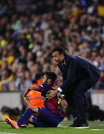Etableret. Barcelona er solidt besat i offensiven med Neymar (tv), Messi, Suárez og Pedro, men står efter alt at dømme og mangler en ny høre back, når Dani Alves forlader klubben til sommer. 