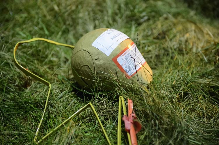 Bombe. Skal borgere ustraffet kunne aflevere livsfarlige og ulovlige krysantemumbomber som denne til politiet? Ja, siger Dansk Folkeparti. 