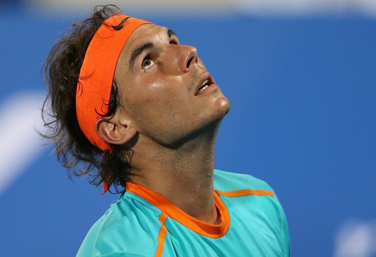 skadesramt. Rafael Nadal er netop vendt tilbage efter en operation for en skade og har haft svært ved at finde rytmen i de første kampe. 