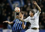 Spillerkøb. Europa League i Parken. Club Brugges Tom De Sutter og FCK's Claudemir, der nu er solgt til netop Club Brugge. 