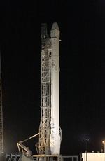 Afbrydelse. 'Falcon 9' var klar til affyring, da missionen blev udskudt. 