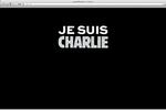 Skærmbillede fra Charlie Hebdos website onsdag eftermiddag. 