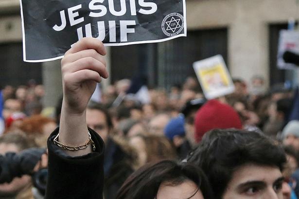 En af de mange demonstranter, der var på gaden. 