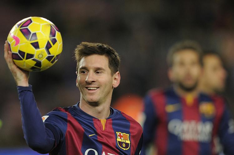 Messi. Argentineren scorede iegn for Barcelona. 