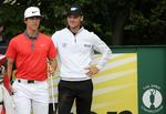 ustoppelig. Martin Kaymer (th) har spillet forrygende i Abu Dhabi. 