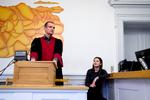 Retten. Forsvarsadvokat Michael Juul Eriksen mødes med Camilla Helbo i Østre Landsret for at dele ud af sin viden om livet efter jurastudiet. 