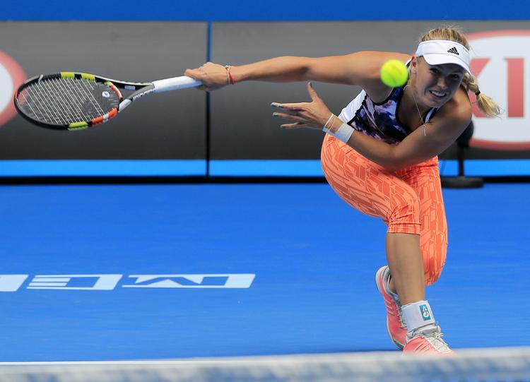 Optimist. Trods en hård lodtrækning er Caroline Wozniacki ved godt mod i Australien. 