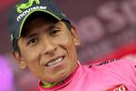 forberedelser. Nairo Quintana i førertrøjen i sidste års udgave af Giro d'Italia. 