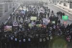 Protestaktion. Mere end 100.000 borgere mødte frem i Tjetjenien ved en demonstration mod Charlie Hebdos tegninger. 