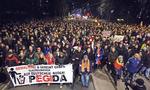 demonstration. Dresden 15. december 2014. Tusinder af støtter af Pediga er mødt op til demonstration. 