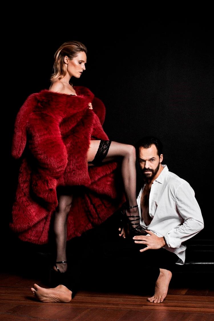 DOMINANS. Mille Lehfeldt tager styringen over Casper Crump i 'Venus in Fur'. 