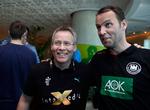 islandsk. Gudmundur Gudmundsson og Dagur Sigurdsson mødes i aften på hver sin trænerbænk i kampen mellem Danmark og Tyskland. 